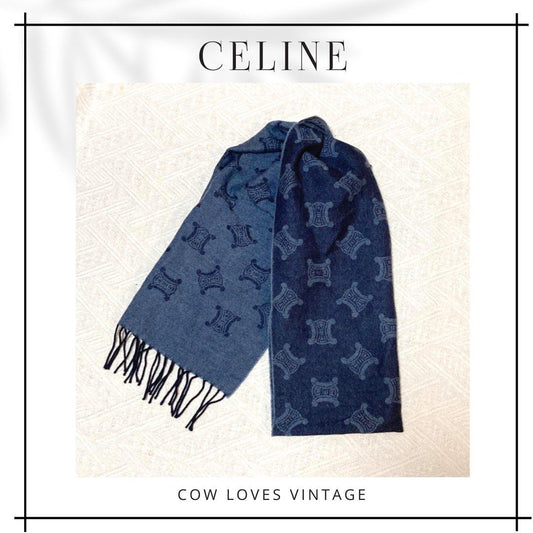 Celine Macadam 100% Wool Scarf 凱旋門羊毛頸巾
