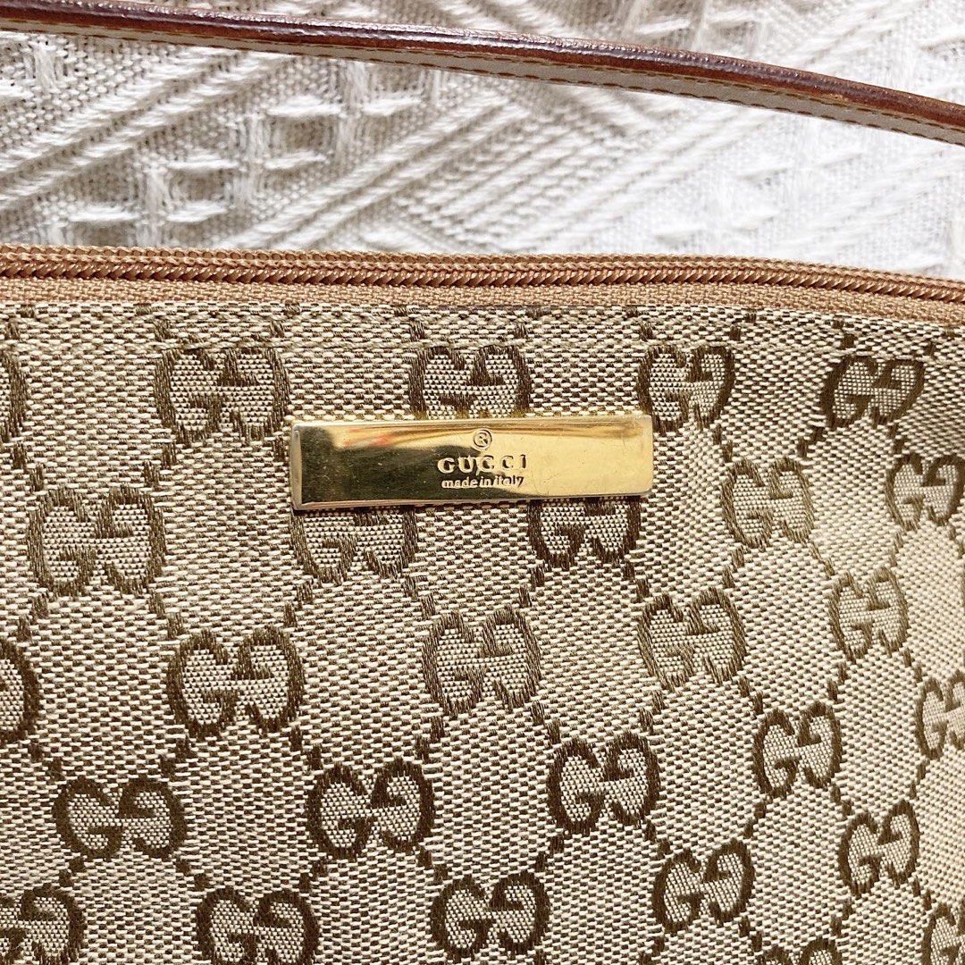 Gucci Boat Pochette GG Canvas Bag (Yellow) 黃色餃子袋
