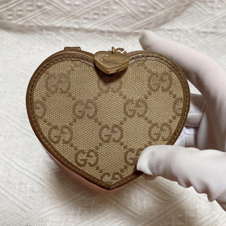 Gucci Supreme Heart Coin Purse 老花心心散紙包