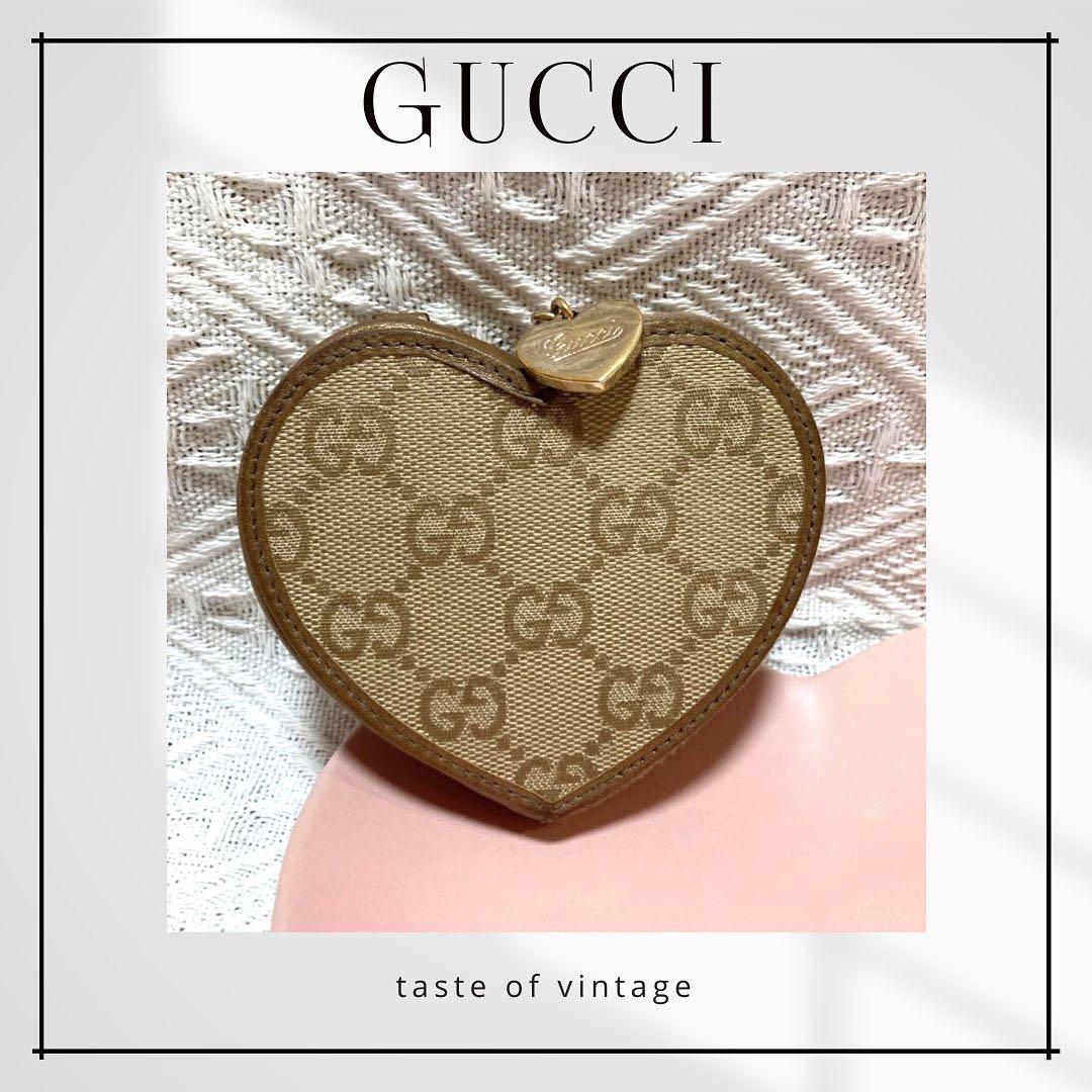 Gucci Supreme Heart Coin Purse 老花心心散紙包