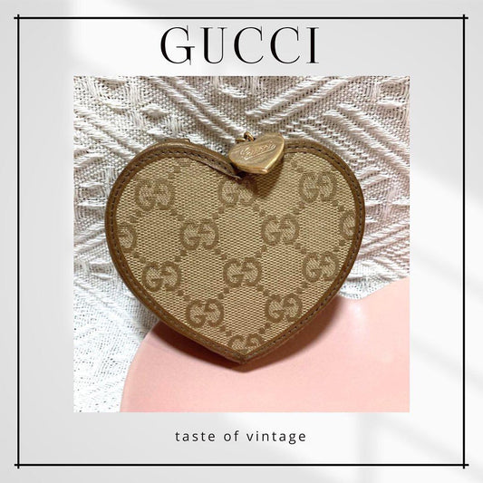 Gucci Supreme Heart Coin Purse 老花心心散紙包