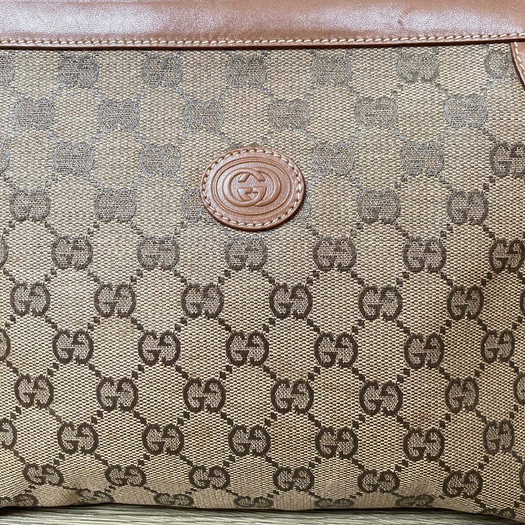 Gucci Monogram Classic Clutch Vintage 老花手提包