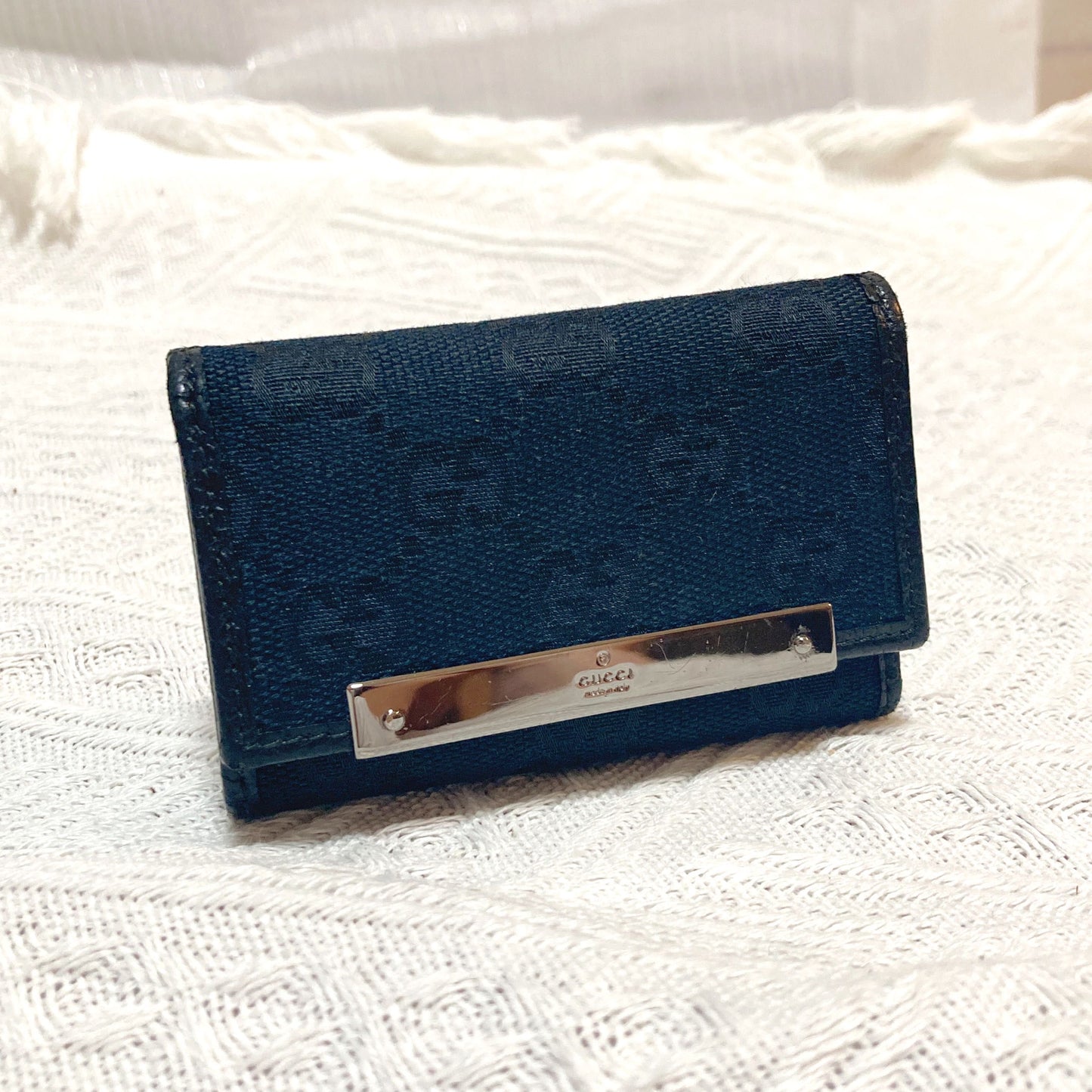 GUCCI Monogram Black 6 Key Case 老花黑色鎖匙包