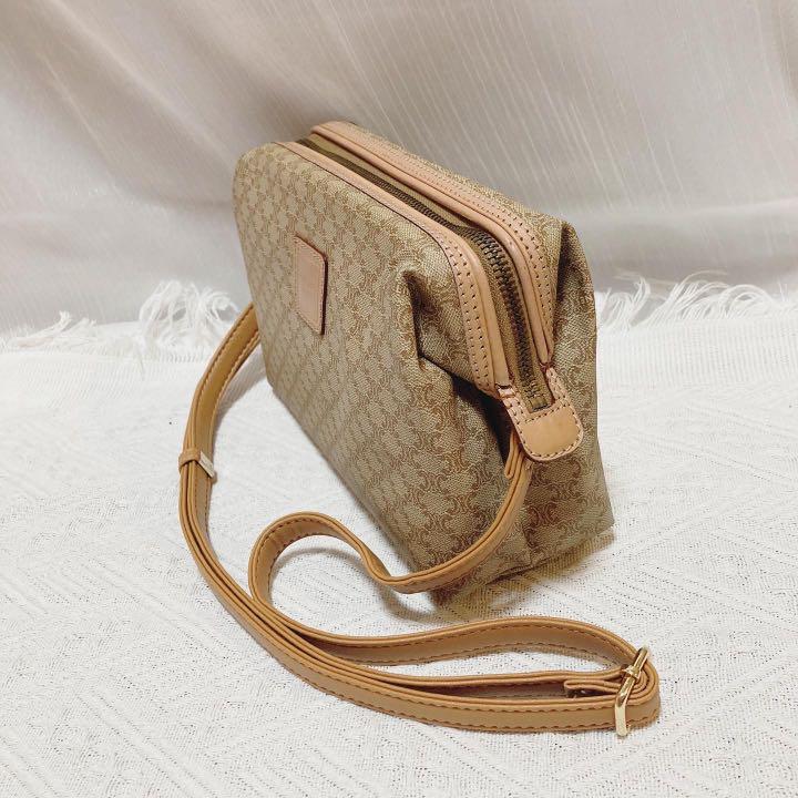 Celine White Macadam Pouch Bag 淺色老花雲朵包