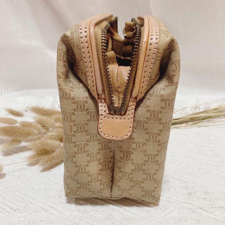 Celine White Macadam Pouch Bag 淺色老花雲朵包
