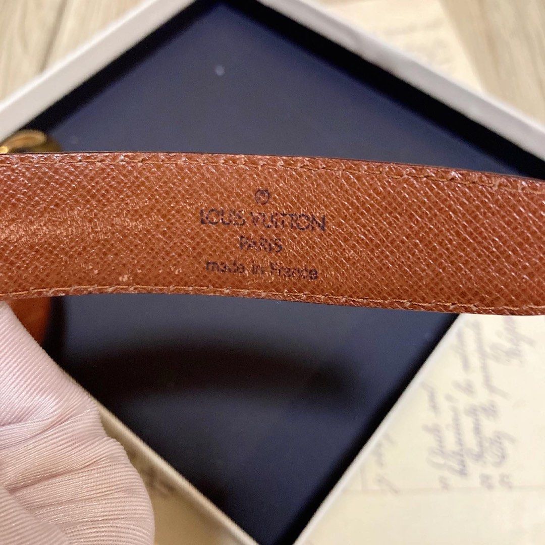 Louis Vuitton Brown Leather Belt LV啡色真皮皮帶